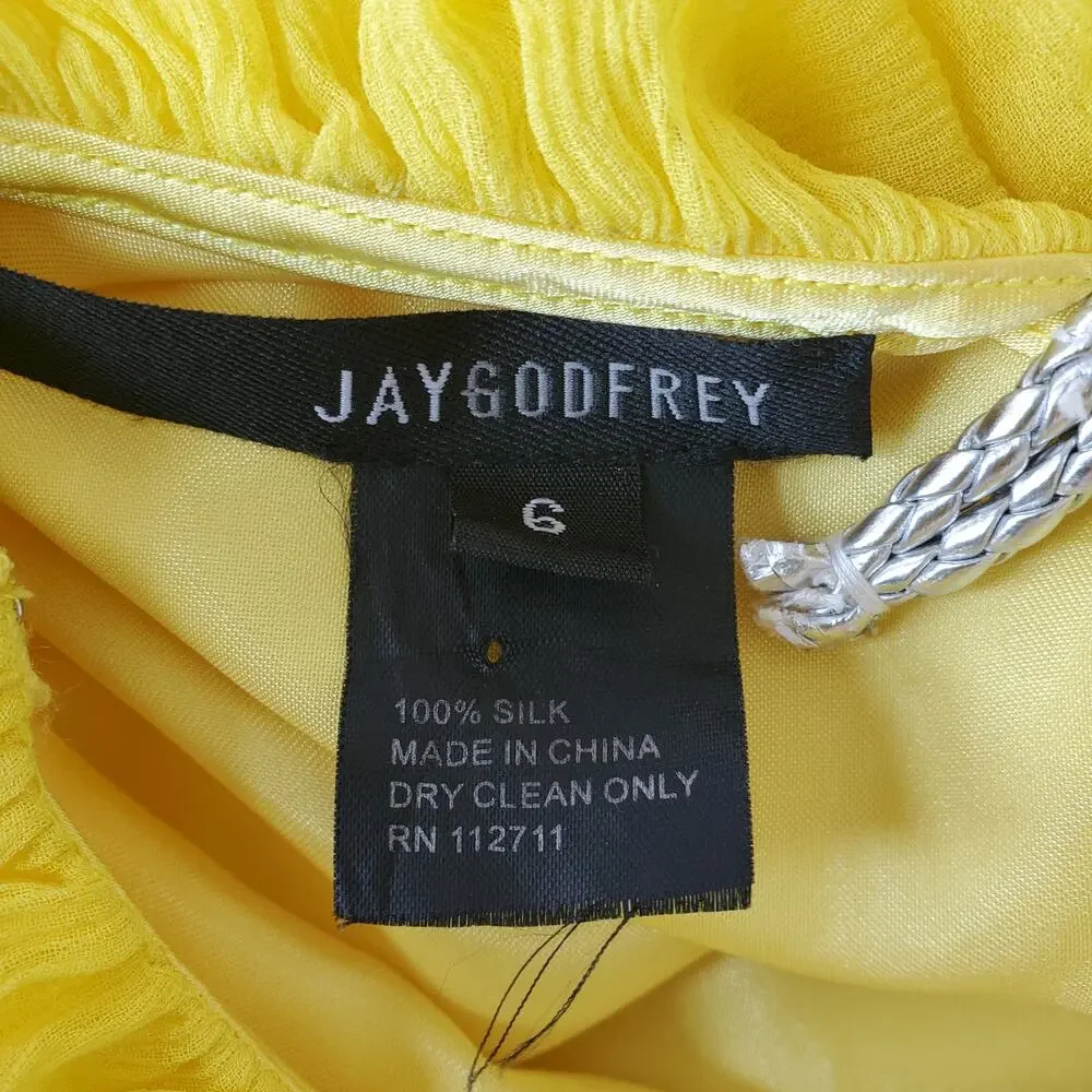 Jay Godfrey Open Back Halter Trapeze Style Dress Size 6 - Picture 6 of 12